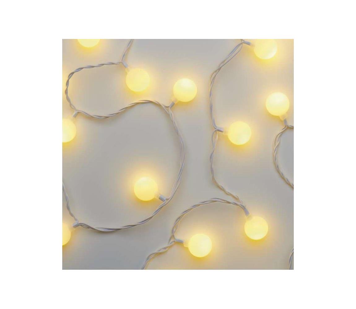LED vonkajší svetelný reťazec 40xLED/9m IP44 teplá biela D5AW01