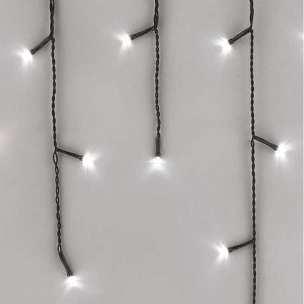 LED vonkajší svetelný reťazec 600×LED/8 režimov 15 m IP44 studená biela