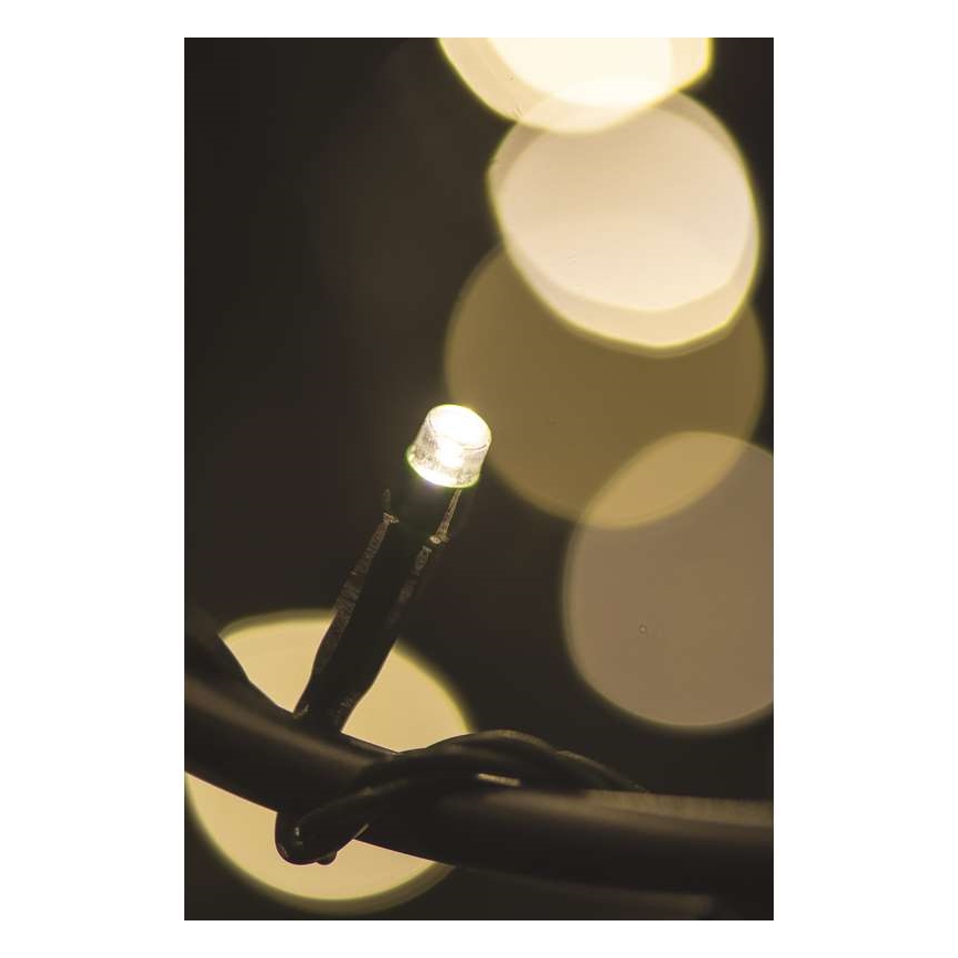 LED vonkajší svetelný reťazec 80 LED, 13 m, IP44, teplá biela