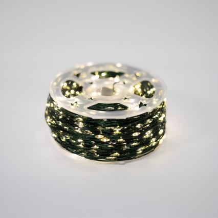 LED vonkajšia vianočná reťaz 1500xLED/230V 8 funkcií 153 m IP44 teplá biela + diaľkové ovládanie