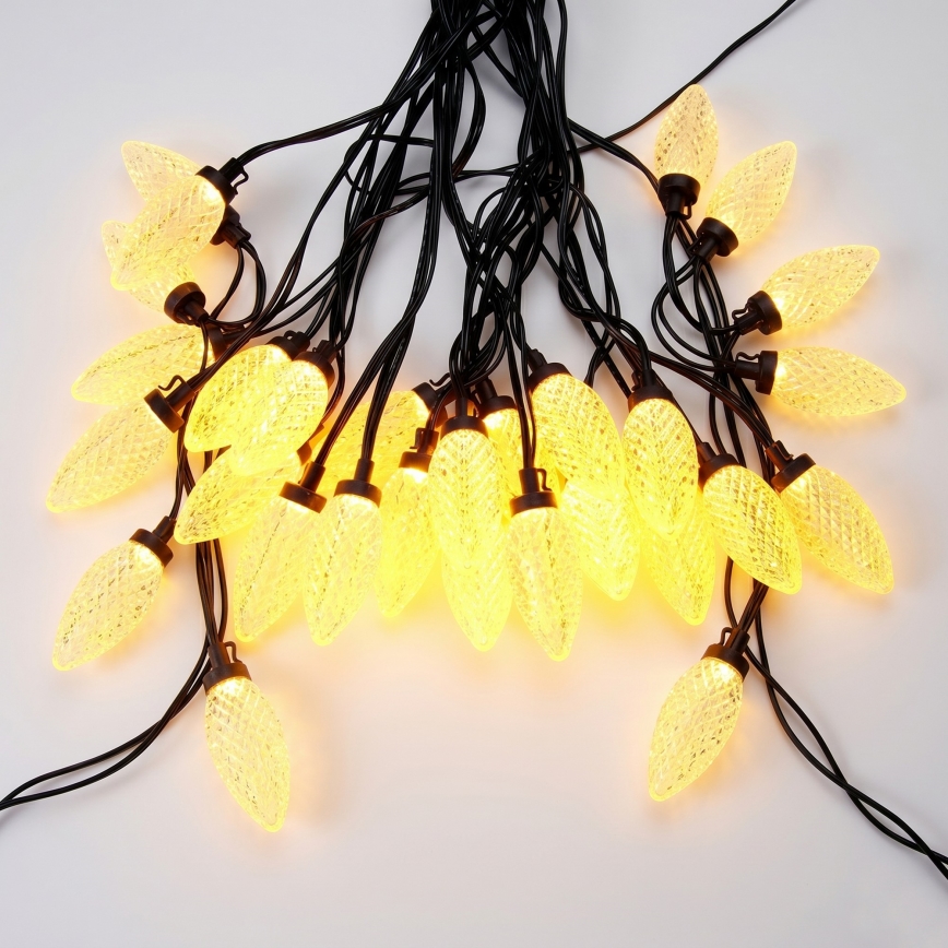 LED Vonkajší vianočný reťaz 20xLED/230V 14,5 m IP44 teplá biela