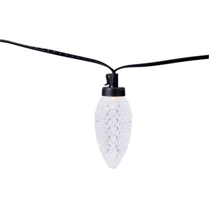 LED Vonkajší vianočný reťaz 20xLED/230V 14,5 m IP44 teplá biela