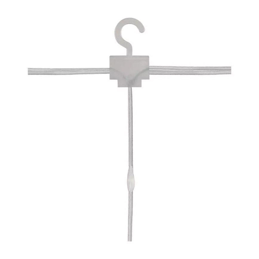 LED vonkajší vianočný reťaz 300xLED/8 funkcií 5,9 m IP44 teplá biela