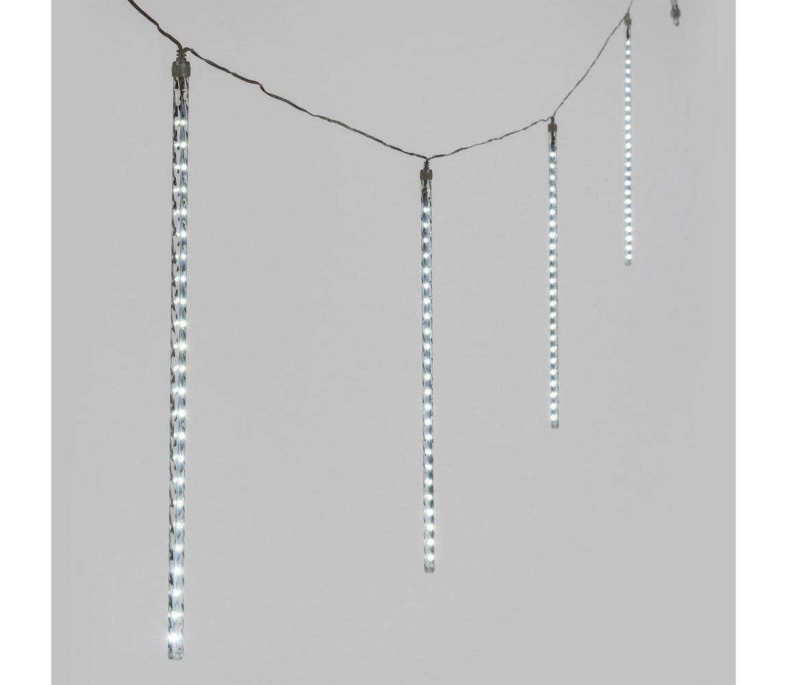  LED vonkajší vianočný reťaz ICICLE 480xLED 14m IP44 studená biela 10480