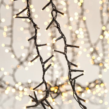 LED vonkajší vianočný reťaz SNAKE 1300xLED 31,16 m IP44 teplá biela