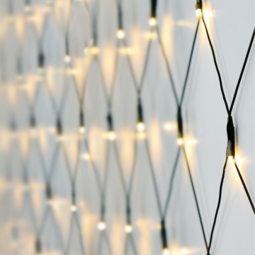 LED Vonkajší vianočný záves 320xLED/230V 3x1,5 m IP44 teplá biela
