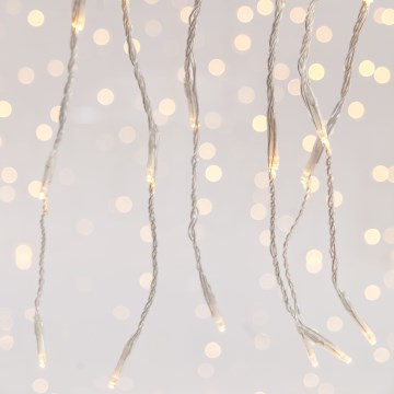 LED Vonkajší vianočný záves CURTAIN 360xLED/3,6W/230V 2x2 m IP44 teplá biela