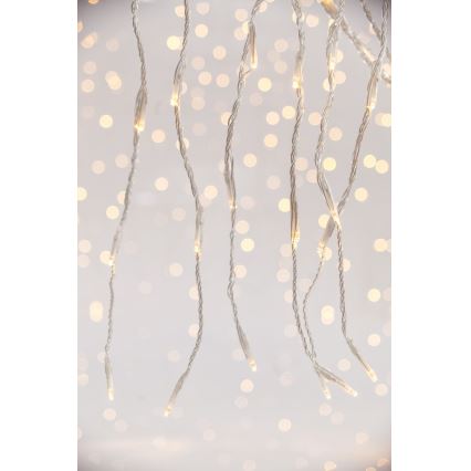 LED Vonkajší vianočný záves CURTAIN 360xLED/3,6W/230V 2x2 m IP44 teplá biela