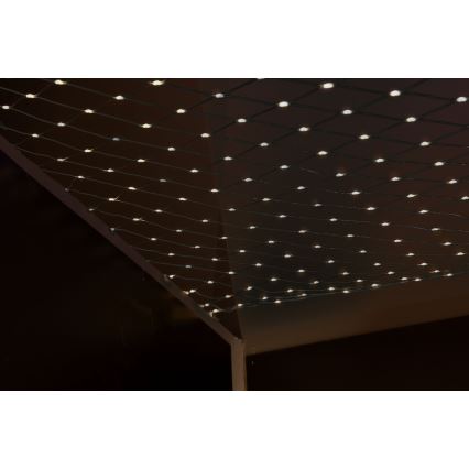 LED Vonkajší vianočný záves NET 240xLED/7,2W/230V 1,5x2 m IP44 teplá biela