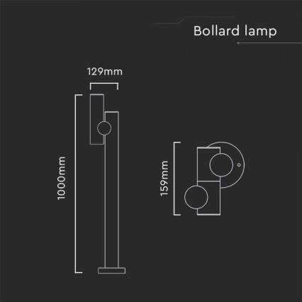 LED Vonkajšia flexibilná lampa LED/4W/230V 4000K IP44 100 cm biela