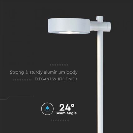 LED vonkajšia lampa 7W/230V 4000K IP65 biela