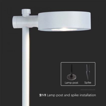 LED vonkajšia lampa 7W/230V 4000K IP65 biela