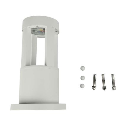 LED Vonkajšia lampa LED/10W/230V 25cm 4000K IP65 biela