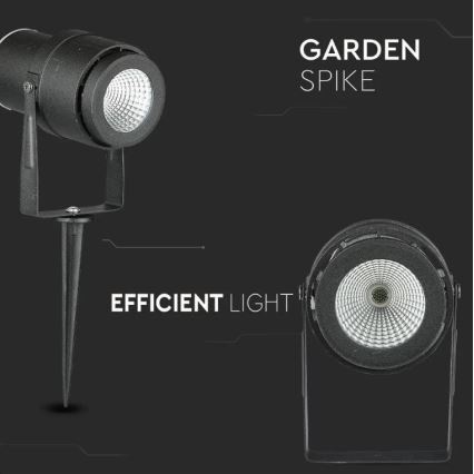 LED Vonkajšia lampa LED/12W/230V 3000K čierna IP65