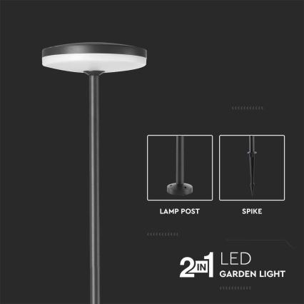 LED Vonkajšia lampa LED/12W/230V 3000K IP65 antracit