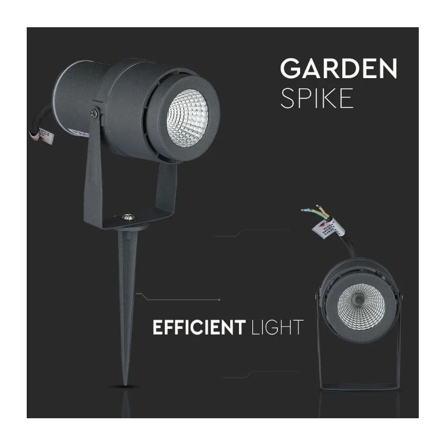 LED Vonkajšia lampa LED/12W/230V 4000K antracit IP65