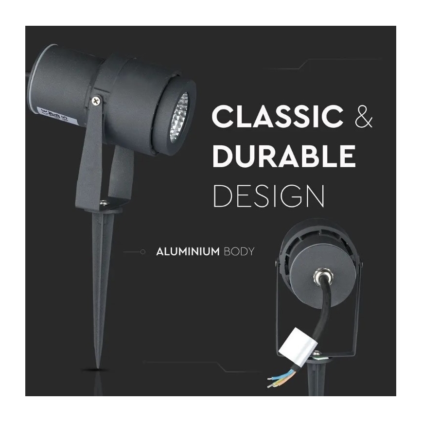 LED Vonkajšia lampa LED/12W/230V 4000K antracit IP65