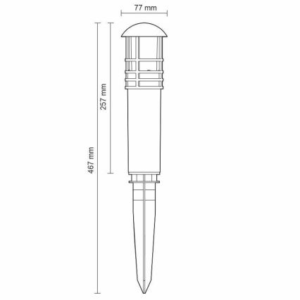 LED Vonkajšia lampa LED/3W/230V 4000K IP65