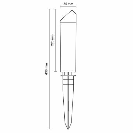 LED Vonkajšia lampa LED/3W/230V 4000K IP65