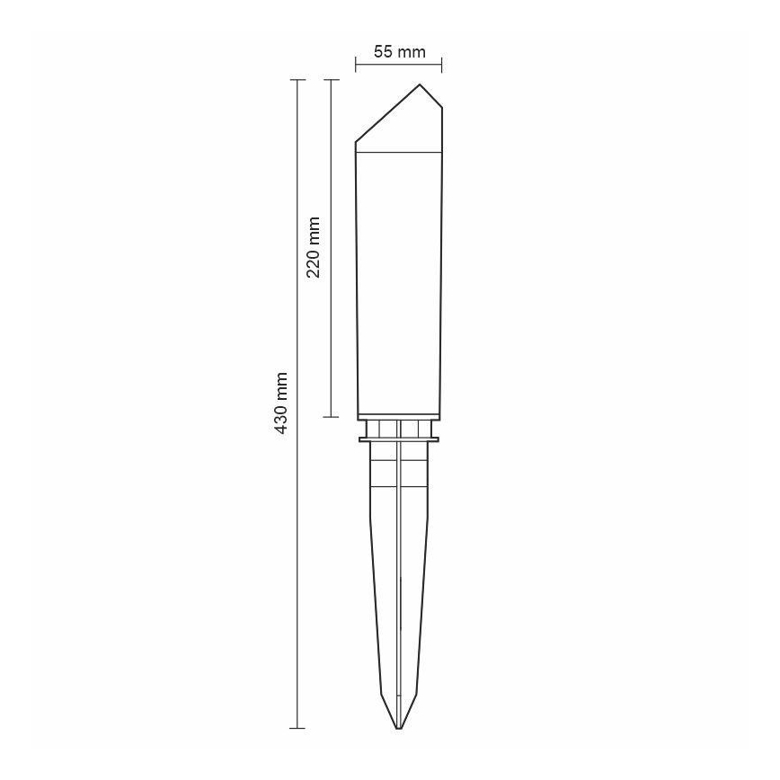 LED Vonkajšia lampa LED/3W/230V 4000K IP65