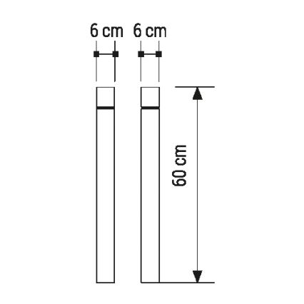 LED Vonkajšia lampa LED/6W/110-240V IP54