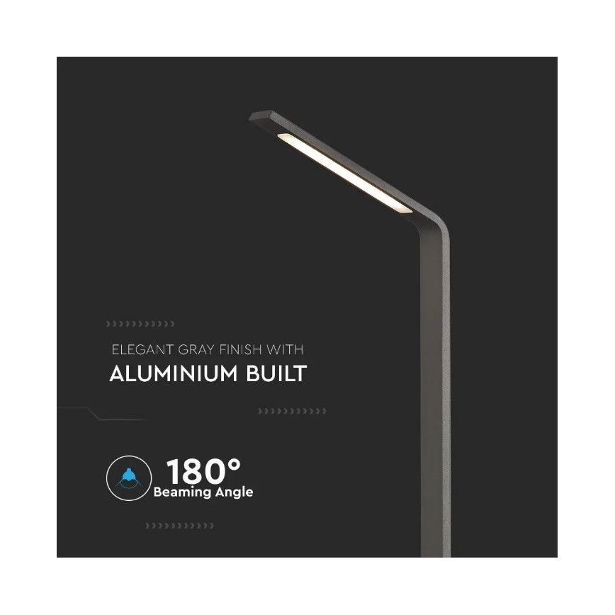 LED Vonkajšia lampa LED/6W/230V IP65 antracit