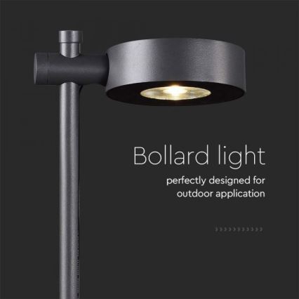 LED Vonkajšia lampa LED/7W/230V 3000K IP65 čierna