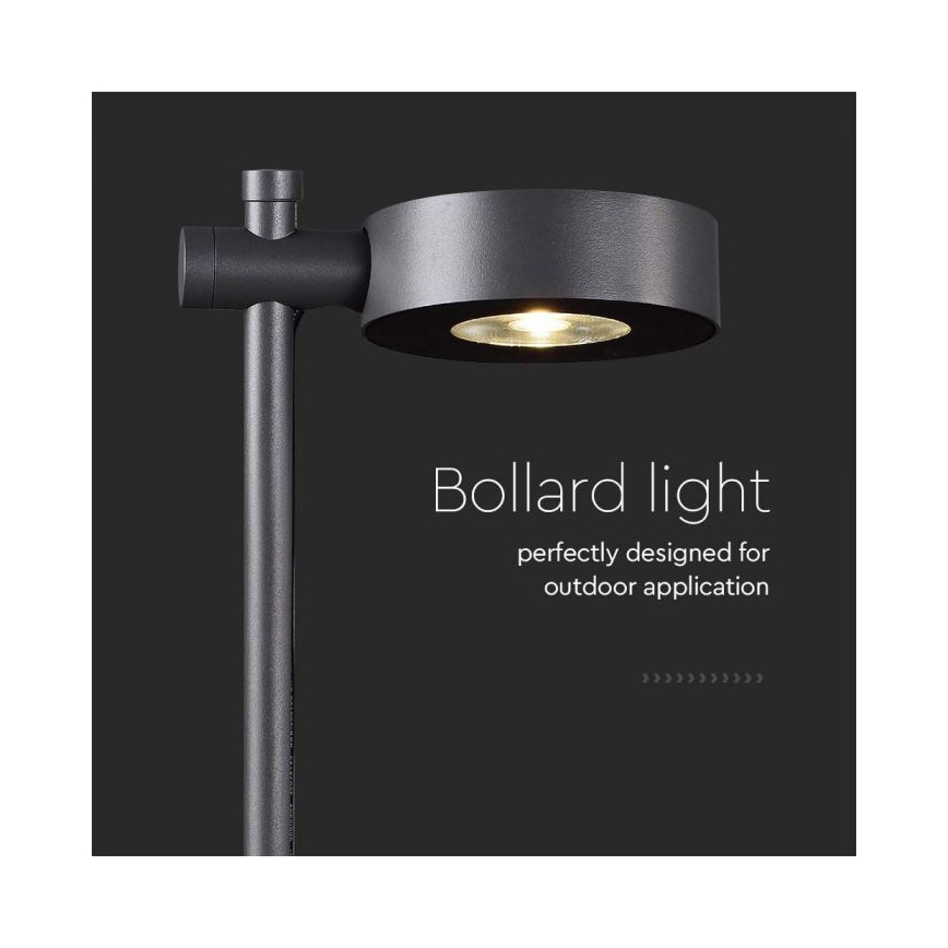 LED vonkajšia lampa LED/7W/230V 4000K IP65 čierna