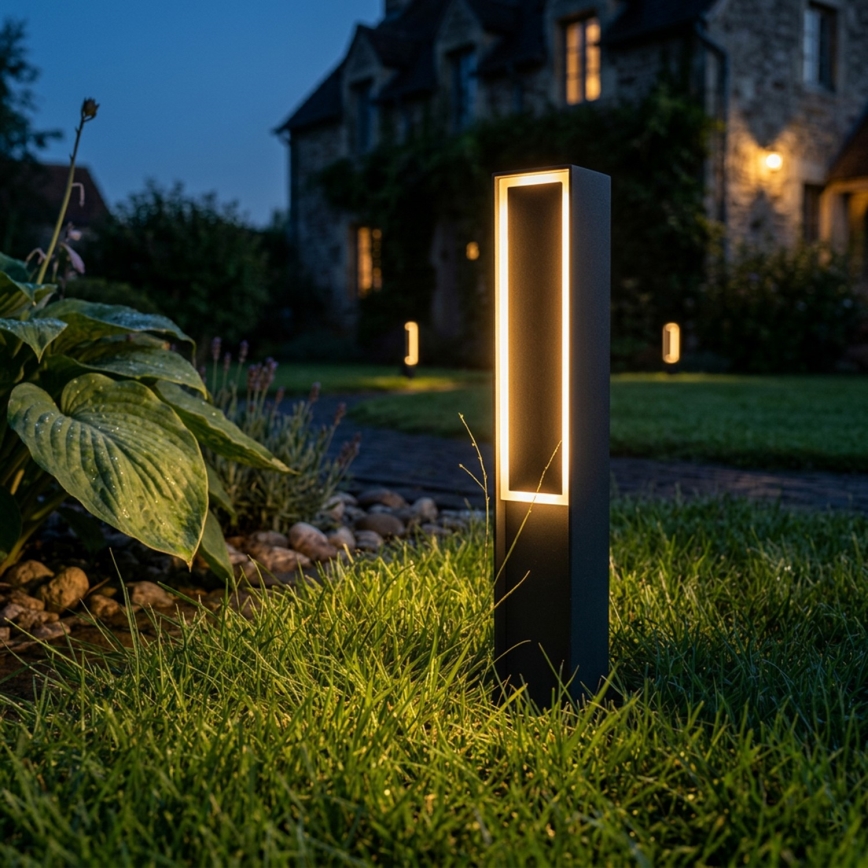 LED vonkajšia lampa MODO LED/8W/230V 4000K IP44 50 cm čierna