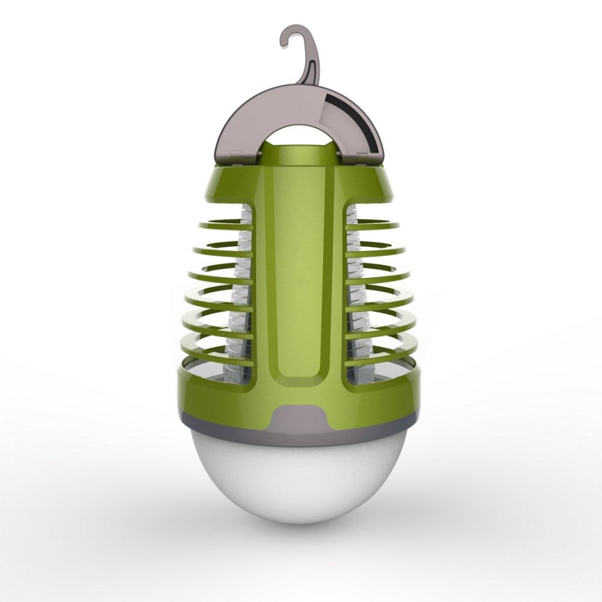 LED Vonkajšia lampa s lapačom hmyzu LED/5W/USB 1800mAh IP44