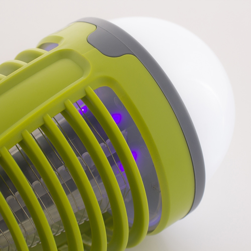 LED Vonkajšia lampa s lapačom hmyzu LED/5W/USB 1800mAh IP44
