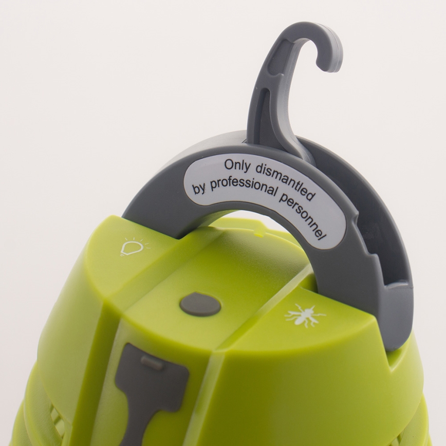 LED Vonkajšia lampa s lapačom hmyzu LED/5W/USB 1800mAh IP44