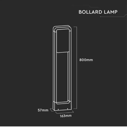 LED Vonkajšia lampa SAMSUNG CHIP LED/10W/230V 3000K IP65 biela