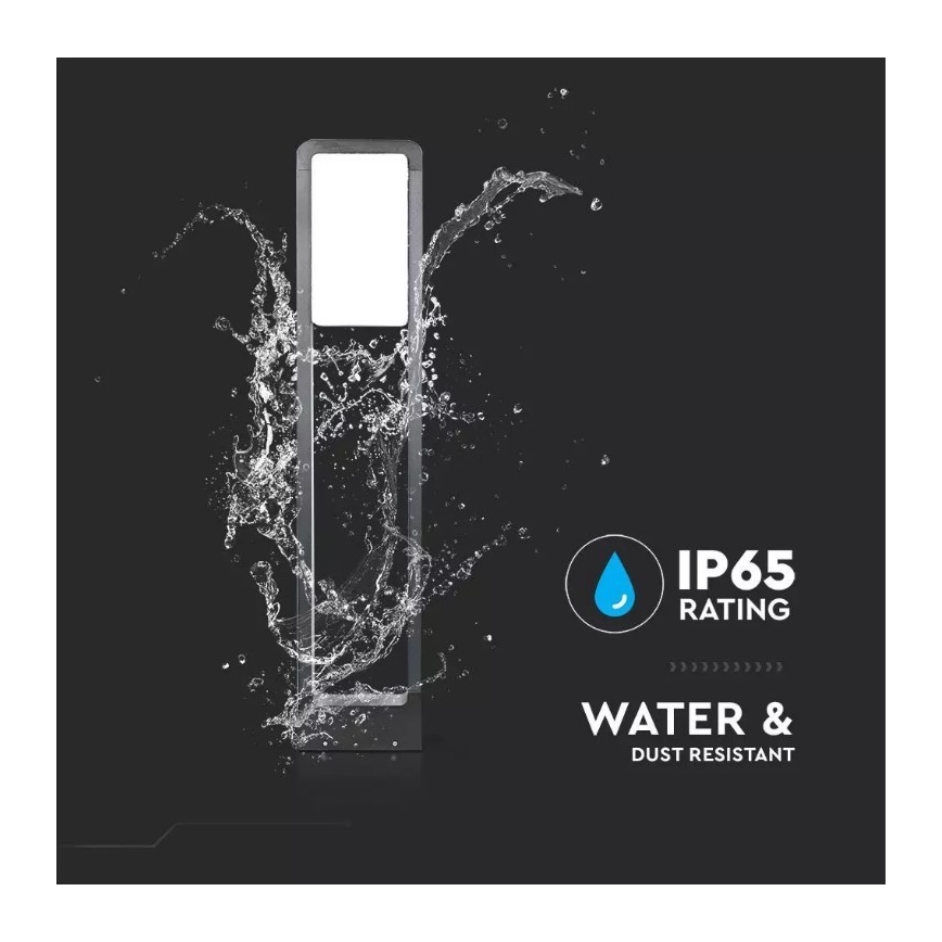 LED Vonkajšia lampa SAMSUNG CHIP LED/10W/230V 3000K IP65 čierna
