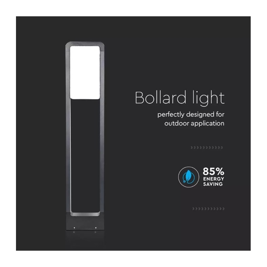 LED Vonkajšia lampa SAMSUNG CHIP LED/10W/230V 3000K IP65 čierna