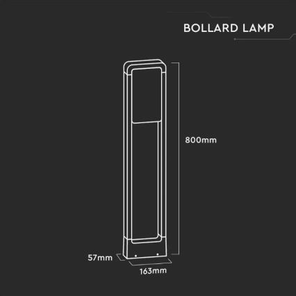 LED Vonkajšia lampa SAMSUNG CHIP LED/10W/230V 4000K IP65 biela