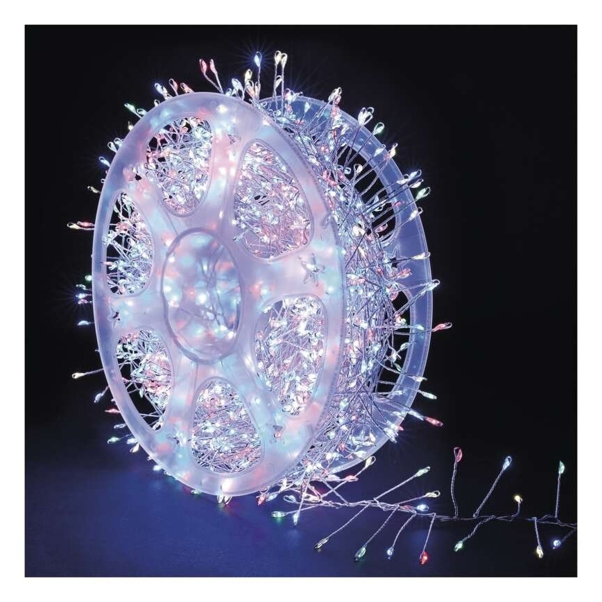 LED vonkajšia reťaz 1920xLED/8 funkcií 19,2m IP44 viacfarebná
