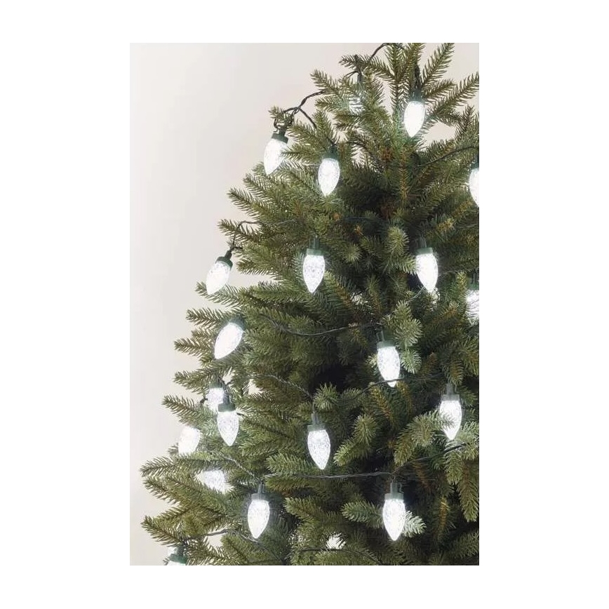 LED vonkajšia reťaz 50xLED/8 funkcií 14,8 m IP44 studená biela