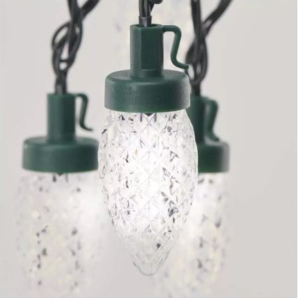 LED vonkajšia reťaz 50xLED/8 funkcií 14,8 m IP44 studená biela