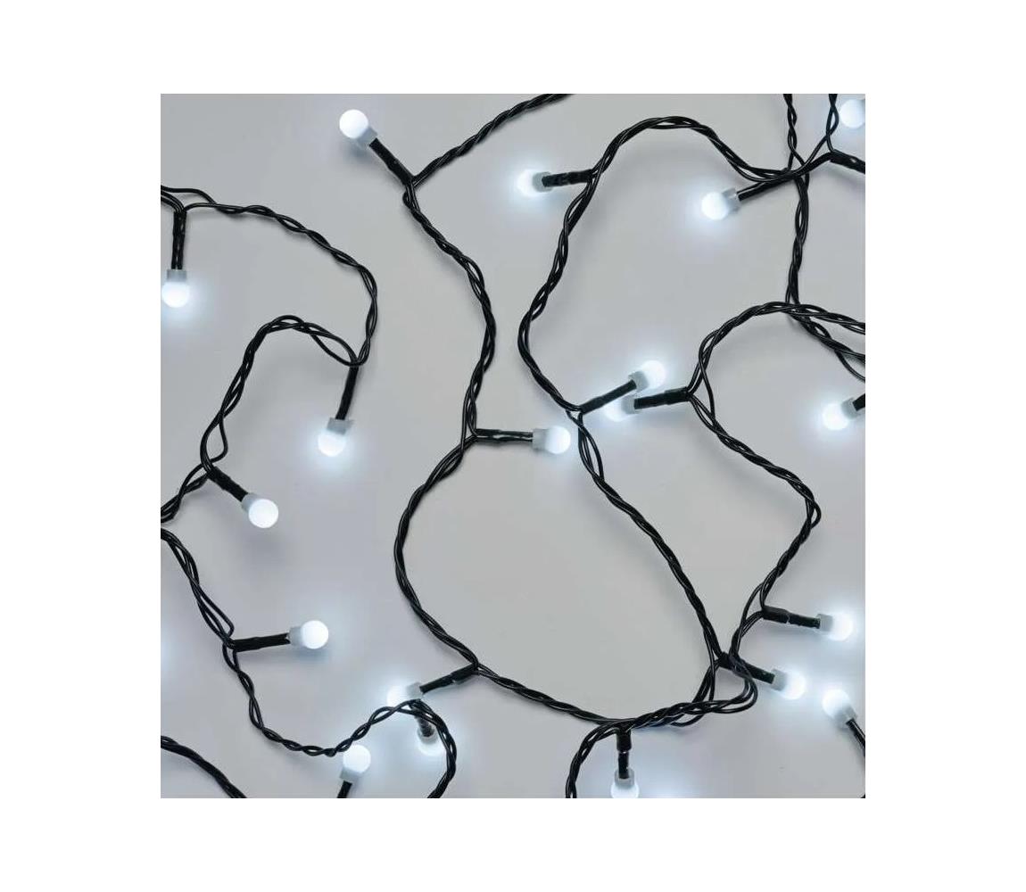 LED vonkajšia reťaz 80xLED/8 funkcií 13m studená biela IP44 D5AC22