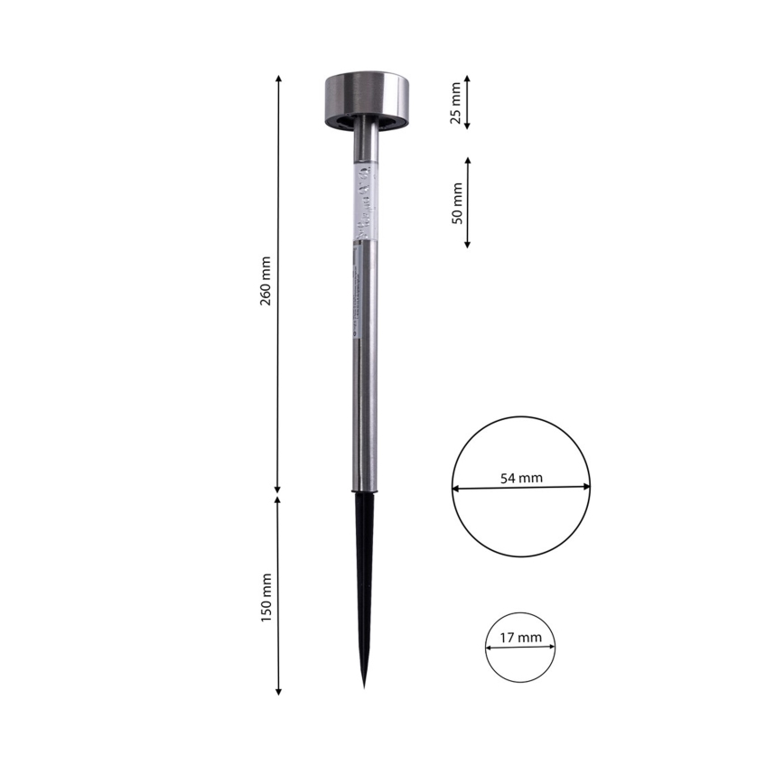 LED Vonkajšia solárna lampa LED/0,06W/100 mAh IP44