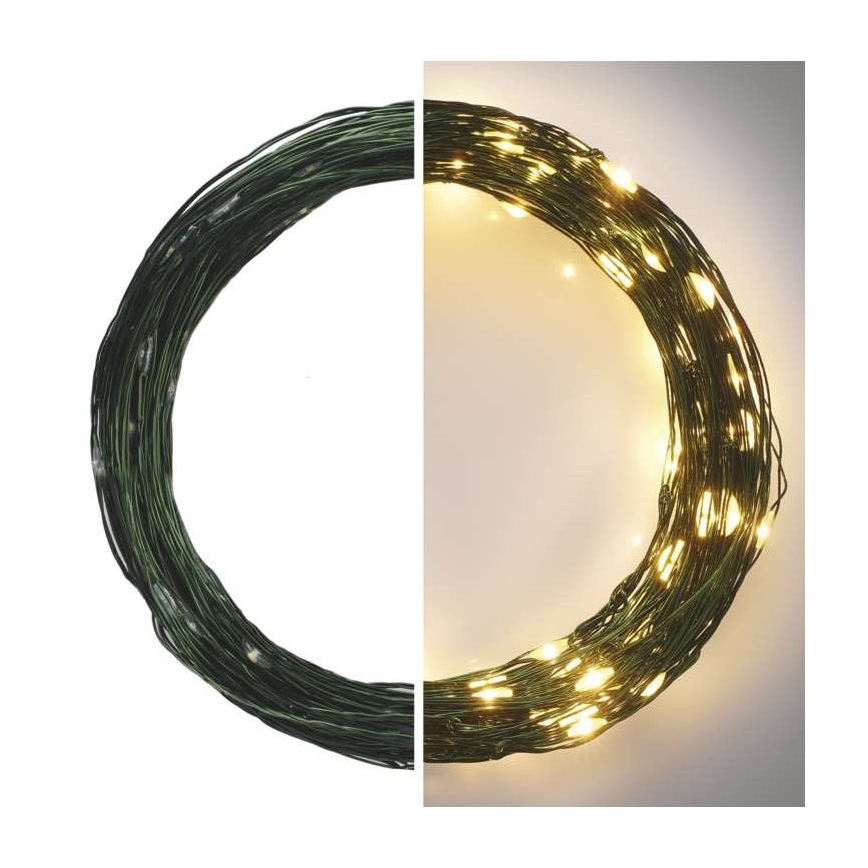 LED vonkajšia svetelná reťaz 150xLED/20m IP44 teplá biela