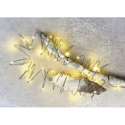 LED vonkajšia svetelná reťaz 150xLED/20m IP44 teplá biela