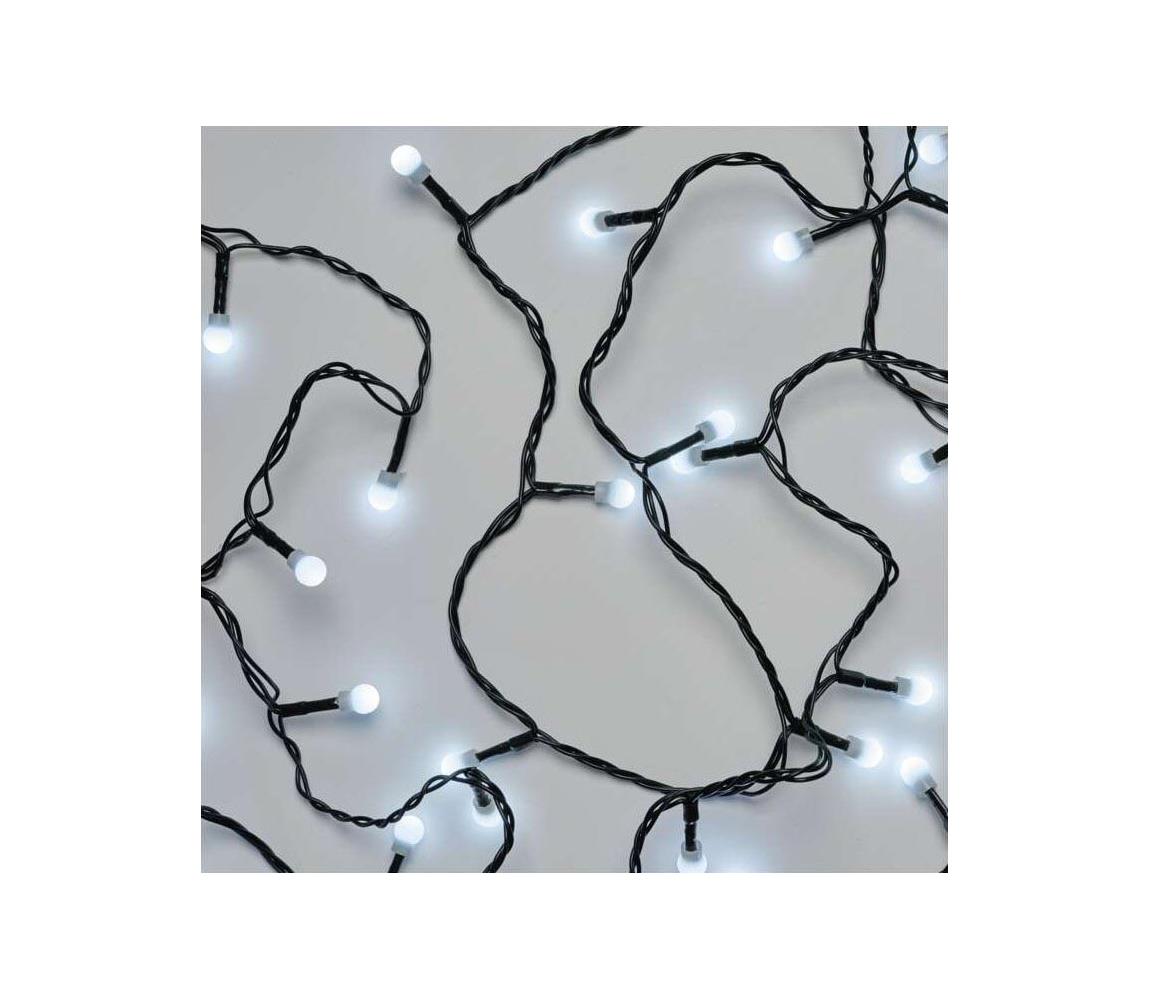 LED vonkajšia svetelná reťaz 80xLED/13m IP44 studená biela D5AC02