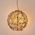 LED Vonkajšia vianočná dekorácia 200xLED/230V pr. 18 cm IP44 teplá biela guľa/čierna