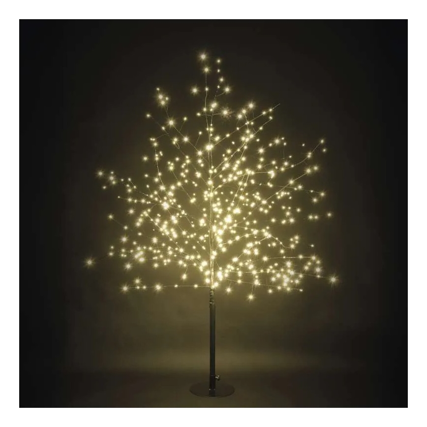 LED vonkajšia vianočná dekorácia 600xLED/3,8W/230V 120 cm teplá biela IP44