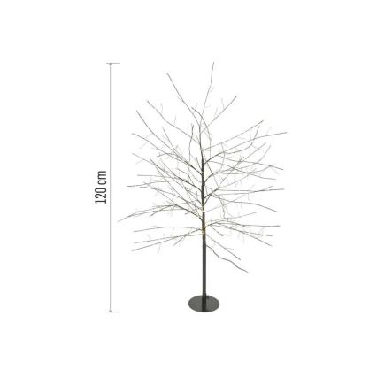 LED vonkajšia vianočná dekorácia 600xLED/3,8W/230V 120 cm teplá biela IP44