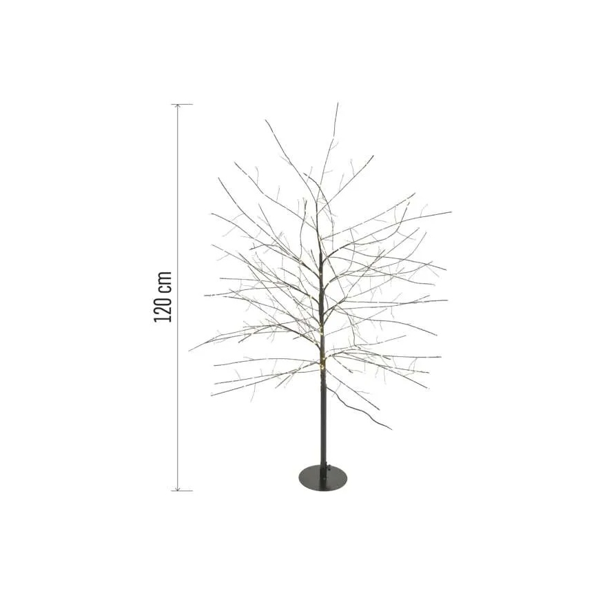 LED vonkajšia vianočná dekorácia 600xLED/3,8W/230V 120 cm teplá biela IP44