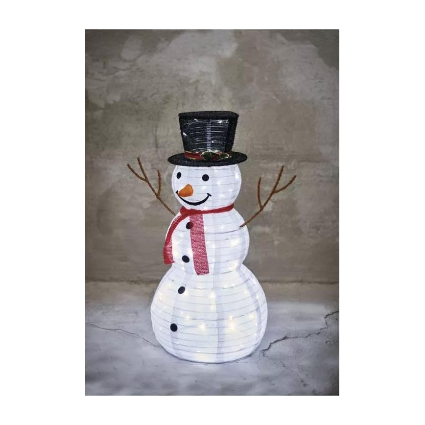 LED vonkajšia vianočná dekorácia 80xLED/2,25W/4,5/230V IP44 90 cm snehuliak