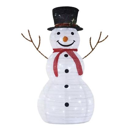 LED vonkajšia vianočná dekorácia 80xLED/2,25W/4,5/230V IP44 90 cm snehuliak